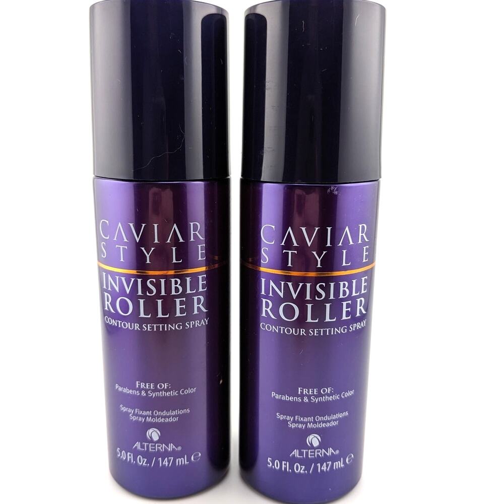 2x Alterna Caviar Style Invisible Roller Contour Setting Hair Styling Spray 5oz